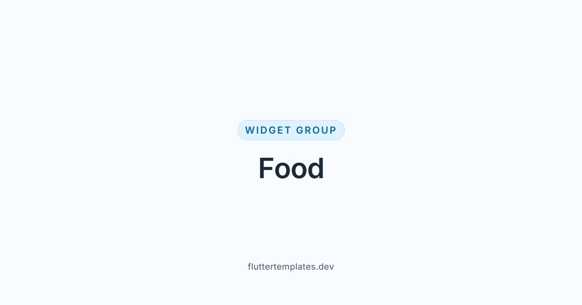 Meat Widget Communication Food Flutter widgets — Flutter Templates